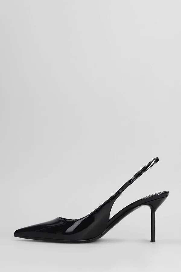 Lidia Slingback 70 Pumps In Black Patent Leather - Image 3
