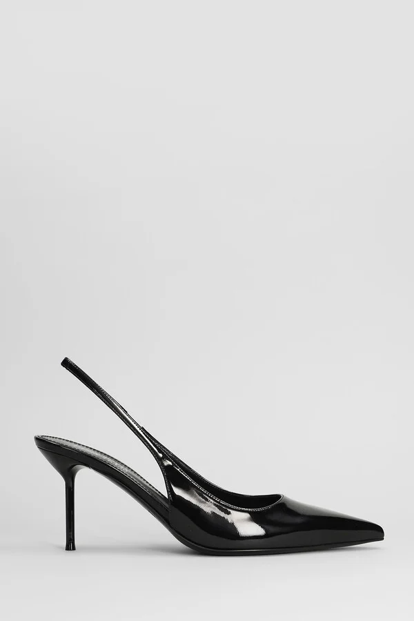 Lidia Slingback 70 Pumps In Black Patent Leather
