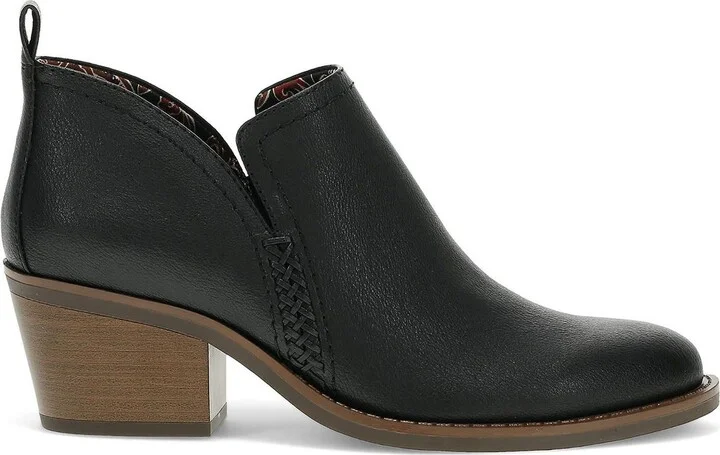 Lidian Womens Faux Leather Ankle Booties