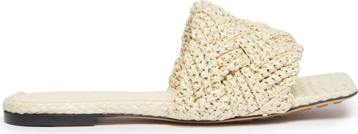 Lido flat sandals in raffia - Image 2