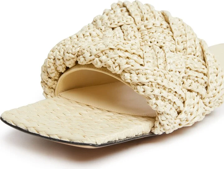Lido flat sandals in raffia - Image 6