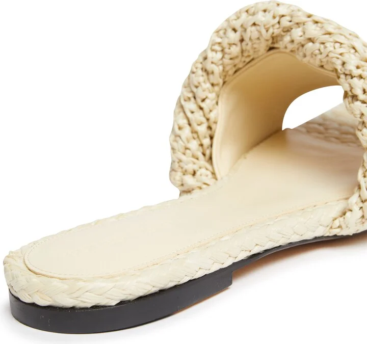 Lido flat sandals in raffia - Image 7