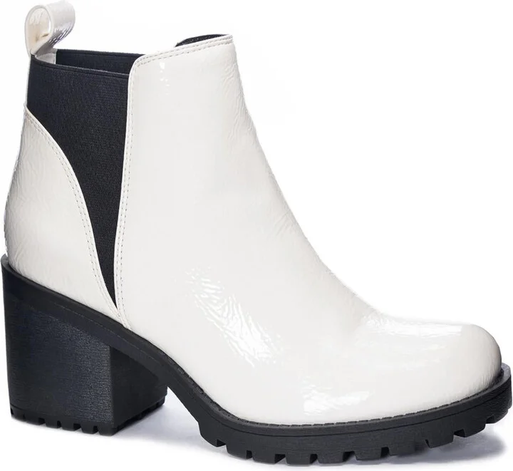 Lido Womens Faux Leather Block Heel Ankle Boots