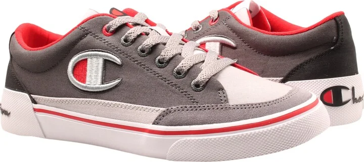 Lifeâ„¢ Bandit Colorblock Canvas Grey/Red Men's Sneakers CP101099M