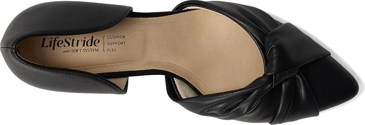 LifeStride Abby High Women's Heels Black Faux Leather : 7.5 W (C), Leather/Rubber - Image 2