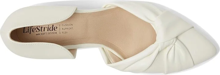 LifeStride Abby High Women's Heels Bright white Faux Leather : 9 W (C), Leather/Rubber - Image 2