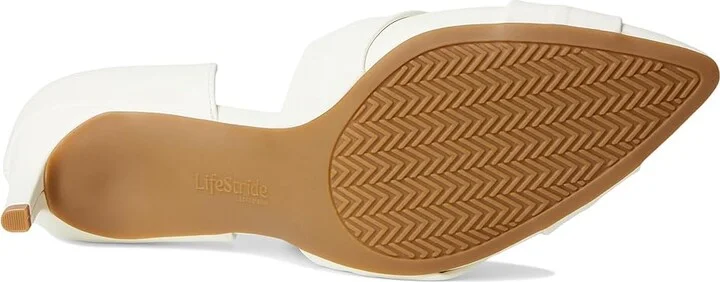 LifeStride Abby High Women's Heels Bright white Faux Leather : 9 W (C), Leather/Rubber - Image 3
