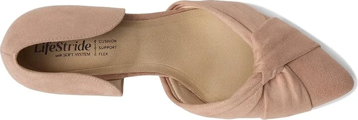 LifeStride Abby High Women's Heels True Blush Fabric : 10 W (C), Leather/Rubber - Image 2