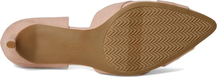 LifeStride Abby High Women's Heels True Blush Fabric : 10 W (C), Leather/Rubber - Image 3