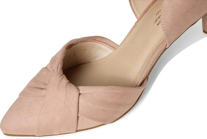 LifeStride Abby High Women's Heels True Blush Fabric : 10 W (C), Leather/Rubber - Image 7