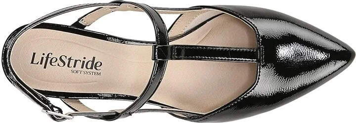 LifeStride Aire Slingback Women's Sandals Black : 7.5 W (C), Leather - Image 2