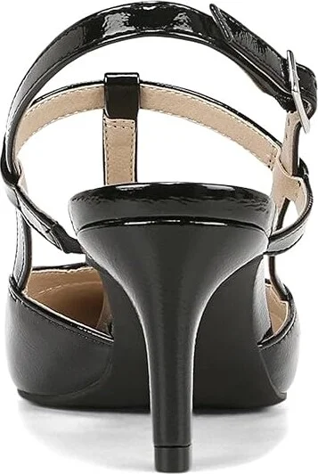 LifeStride Aire Slingback Women's Sandals Black : 7.5 W (C), Leather - Image 4