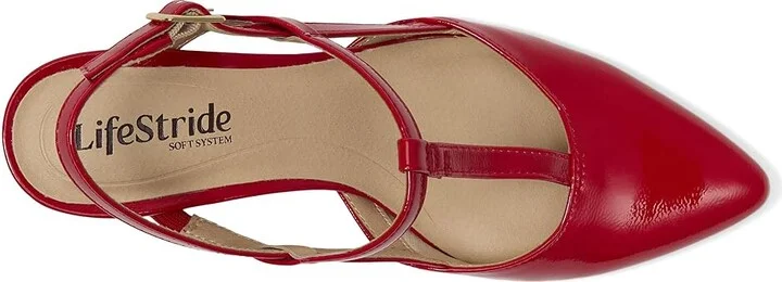 LifeStride Aire Slingback Women's Sandals Red : 10 W (C), Leather - Image 2