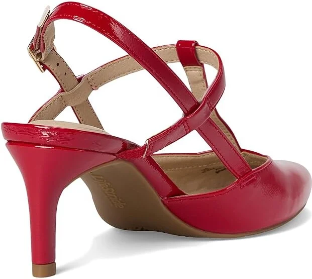 LifeStride Aire Slingback Women's Sandals Red : 10 W (C), Leather - Image 4