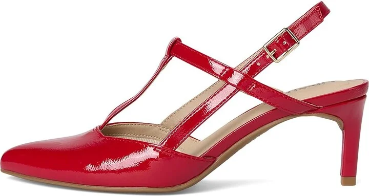 LifeStride Aire Slingback Women's Sandals Red : 10 W (C), Leather - Image 6
