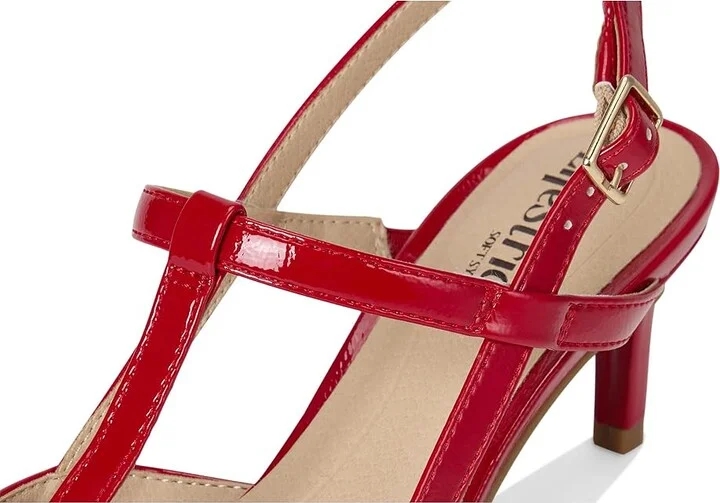LifeStride Aire Slingback Women's Sandals Red : 10 W (C), Leather - Image 7