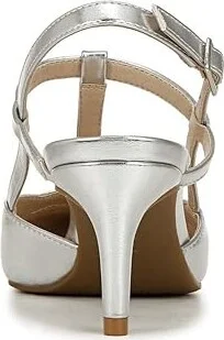 LifeStride Aire Slingback Women's Sandals Silver : 5.5 M (B), Leather - Image 4