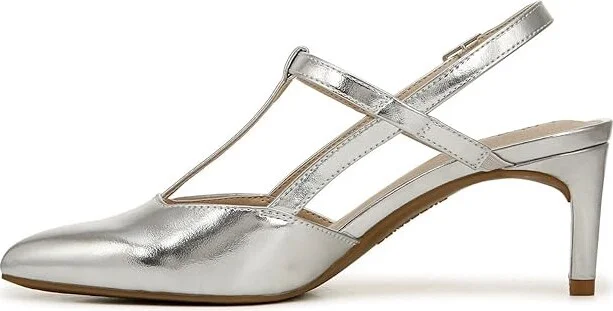 LifeStride Aire Slingback Women's Sandals Silver : 5.5 M (B), Leather - Image 5