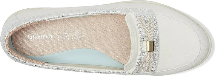LifeStride All Aboard Boat Shoes Women's Flat Shoes Cloud White : 6 M (B), Synthetic - Image 2