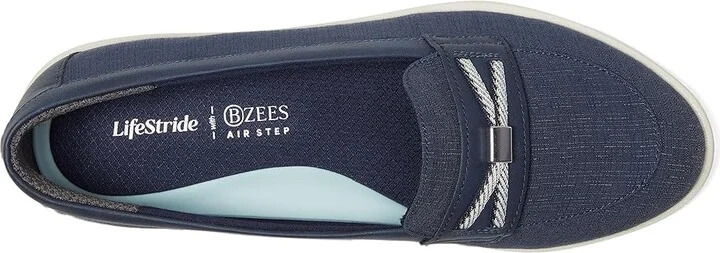 LifeStride All Aboard Boat Shoes Women's Flat Shoes Navy : 10 M (B), Synthetic - Image 2