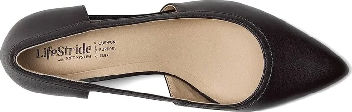 LifeStride Alma Pump Shoes Women's Shoes Dark Chocolate Lizard : 6.5 M (B), Faux Leather - Image 2