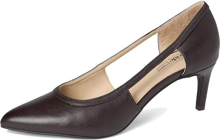 LifeStride Alma Pump Shoes Women's Shoes Dark Chocolate Lizard : 6.5 M (B), Faux Leather - Image 5