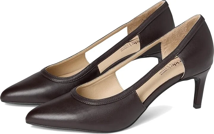 LifeStride Alma Pump Shoes Women's Shoes Dark Chocolate Lizard : 6.5 M (B), Faux Leather