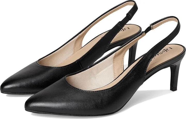 LifeStride Annalise High Women's Heels Black : 10 W (C), Leather