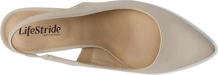 LifeStride Annalise High Women's Heels Bone : 9 W (C), Leather - Image 2