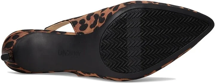 LifeStride Annalise Slingback Shoes Women's Shoes Brown Leopard : 11 M (B), Synthetic - Image 3