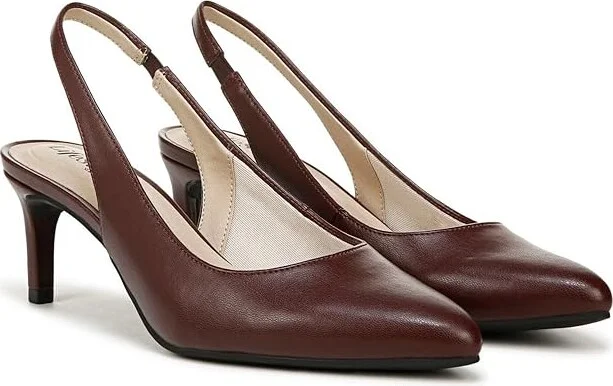 LifeStride Annalise Slingbacks Women's Sandals Wine : 7 W (C), Leather