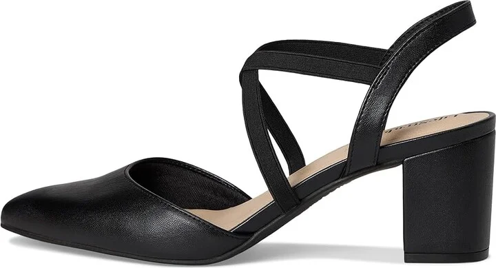 LifeStride April Pumps High Women's Heels Black Smooth : 9 W (C), Faux Leather - Image 6