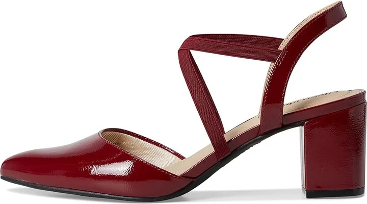 LifeStride April Pumps High Women's Heels Dark Cherry : 8.5 W (C), Faux Leather - Image 6