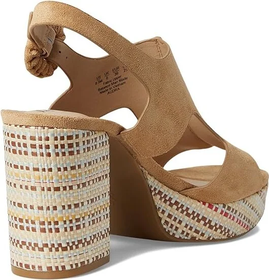 LifeStride Audra Strappies High Women's Heels Cuoio Taupe Fabric : 6.5 W (C), Leather/Synthetic - Image 4