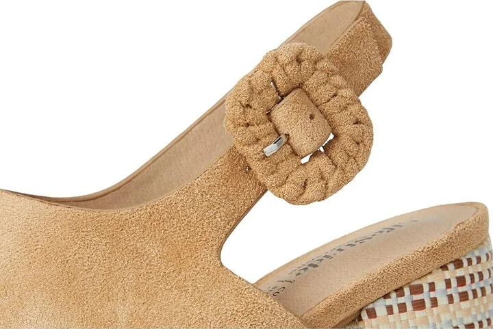 LifeStride Audra Strappies High Women's Heels Cuoio Taupe Fabric : 6.5 W (C), Leather/Synthetic - Image 7