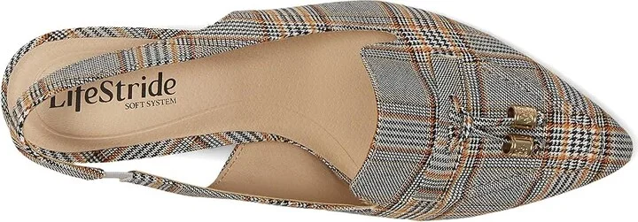 LifeStride Audrey Women's Sandals Spice Plaid : 6 M (B), Rubber/Textile - Image 2