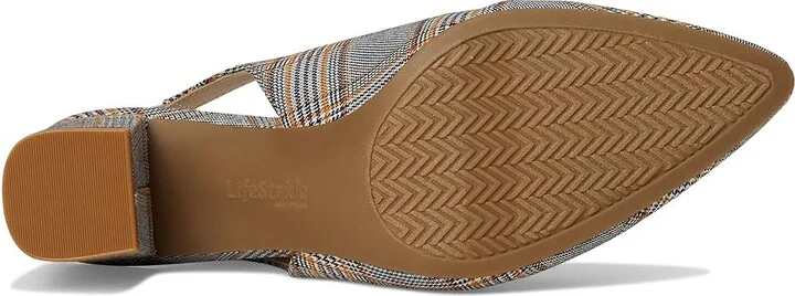 LifeStride Audrey Women's Sandals Spice Plaid : 6 M (B), Rubber/Textile - Image 3