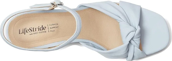 LifeStride August Women's Sandals Blue Faux Leather : 9.5 W (C), Synthetic - Image 2