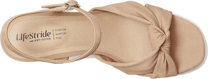 LifeStride August Women's Sandals Tan Faux Leather : 9.5 W (C), Synthetic - Image 2