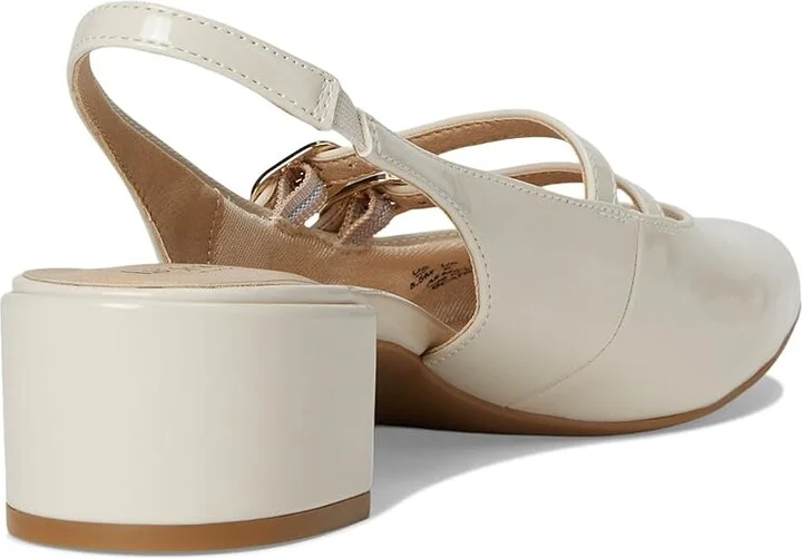 LifeStride Beatrice Slingback Shoes Women's Shoes Almond Milk Patent : 10 W (C) - Image 4