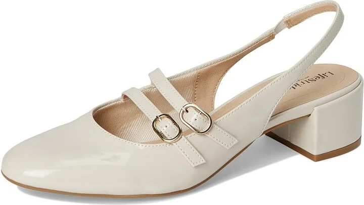 LifeStride Beatrice Slingback Shoes Women's Shoes Almond Milk Patent : 10 W (C) - Image 5