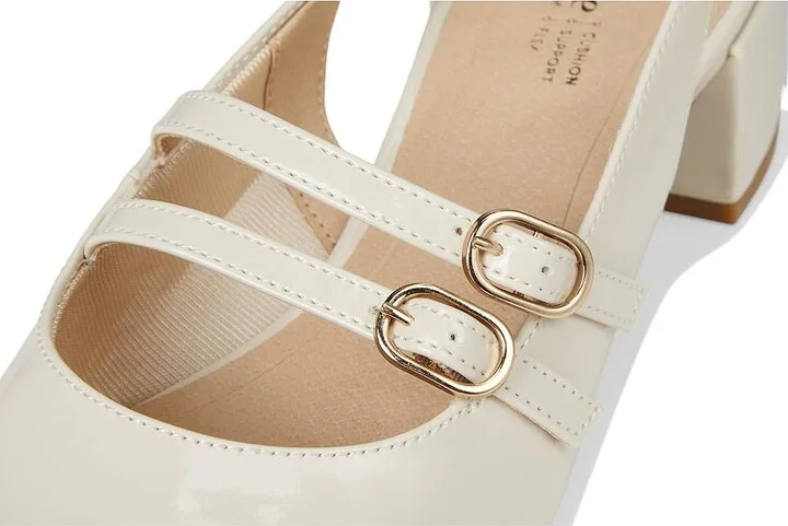 LifeStride Beatrice Slingback Shoes Women's Shoes Almond Milk Patent : 10 W (C) - Image 7
