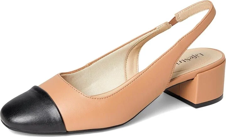 LifeStride Becoming Women's Sandals Tan/Black : 6 M (B), Leather/Textile - Image 5