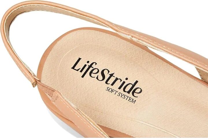LifeStride Becoming Women's Sandals Tan/Black : 6 M (B), Leather/Textile - Image 7