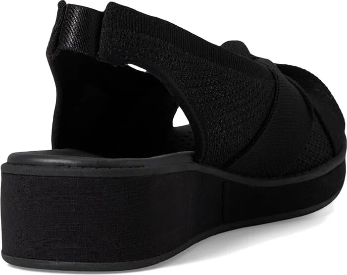 LifeStride Bell Slingbacks Women's Sandals Black Knit Fabric : 8 M (B), Synthetic - Image 4