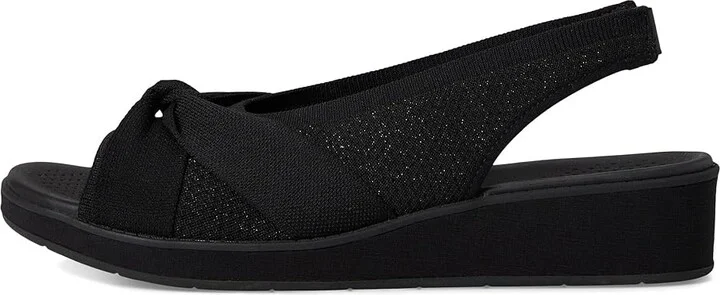 LifeStride Bell Slingbacks Women's Sandals Black Knit Fabric : 8 M (B), Synthetic - Image 6