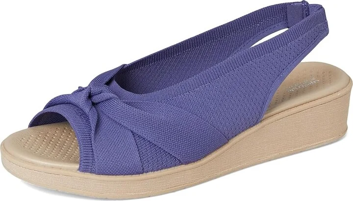 LifeStride Bell Slingbacks Women's Sandals Skipper Blue Knit Fabric : 9.5 M (B), Synthetic - Image 5