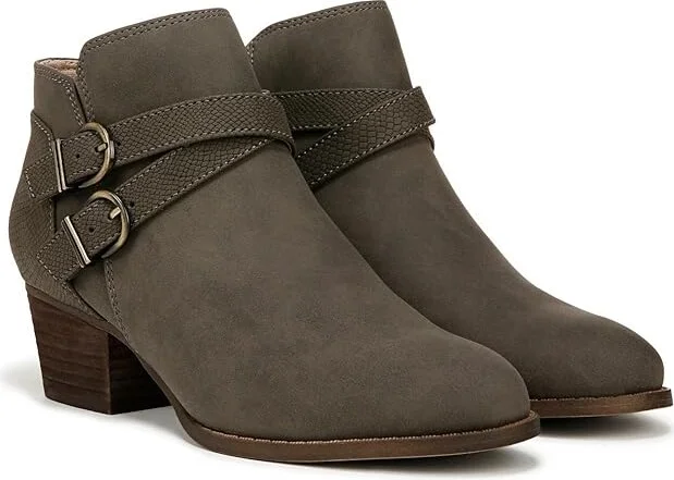 LifeStride Blaire Women's Boots Dark Grey : 6 M (B), Leather/Rubber