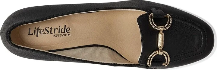 LifeStride Bliss High Women's Heels Black : 6 W (C), Leather - Image 2