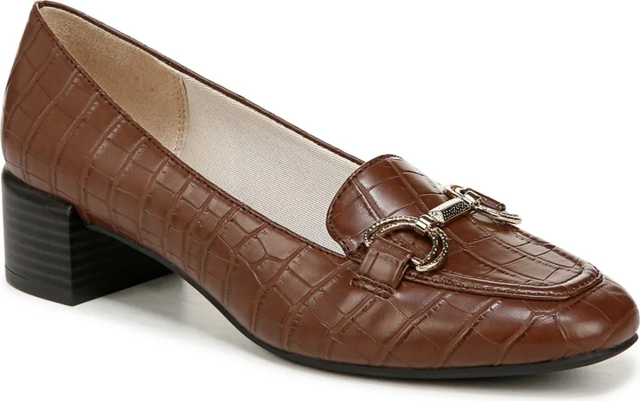 LifeStride Bliss Slip On Block Heel Loafers